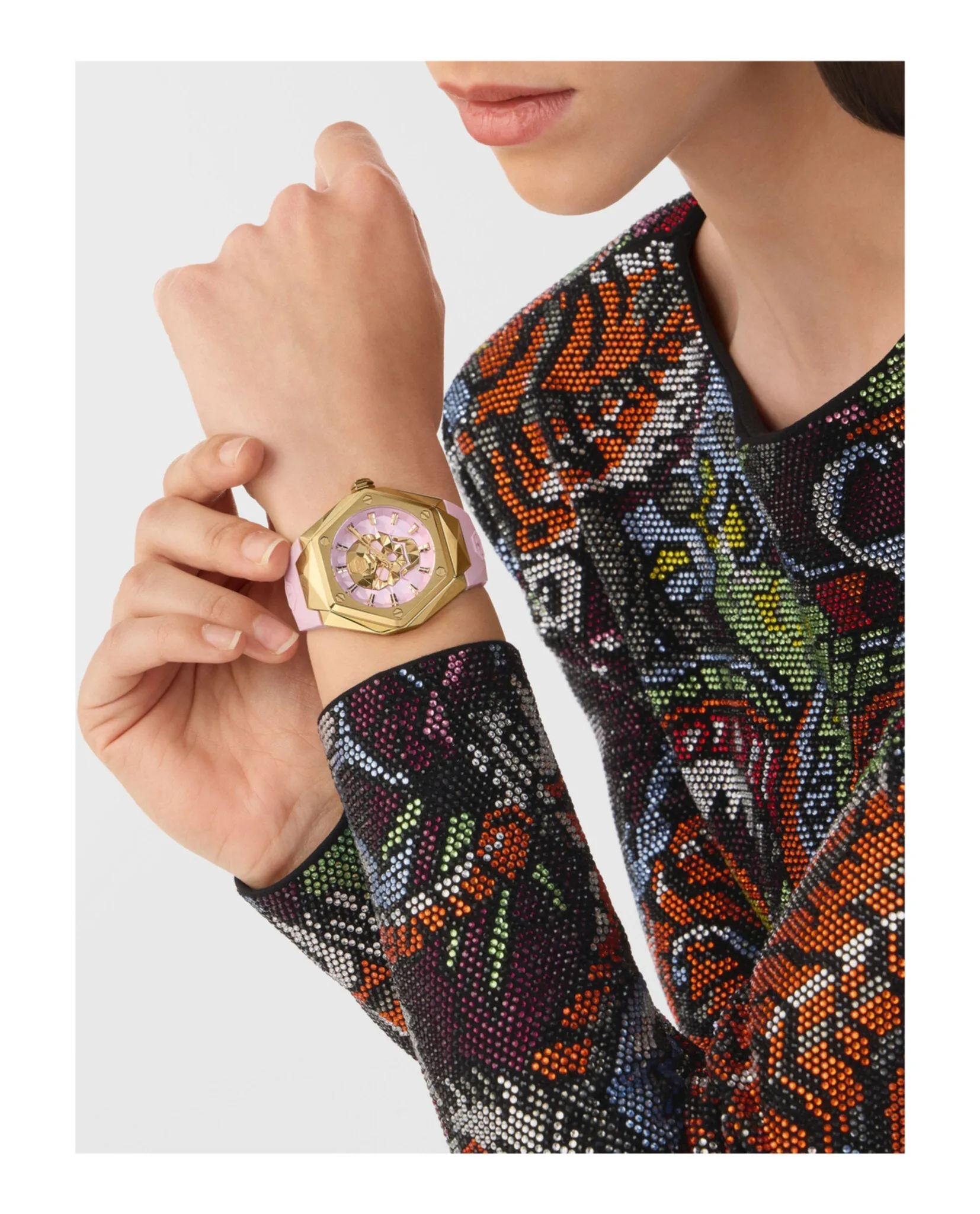 Philipp Plein The $kull Spikes Silicone Watch sold by Zulily product image thumbnail 5