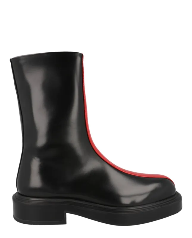 Ferragamo Florentia Contrasting Insert Ankle Boots sold by Zulily