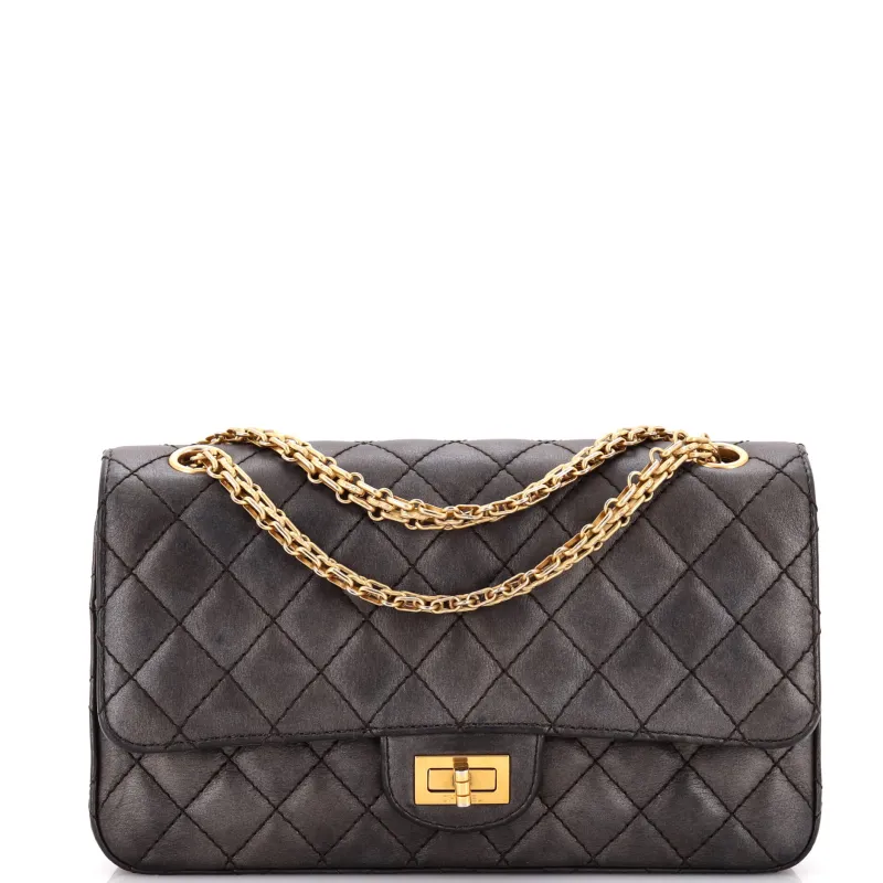 Pre-Loved Chanel Reissue 2.55 Flap Bag Quilted Aged Calfskin 225 sold by Zulily