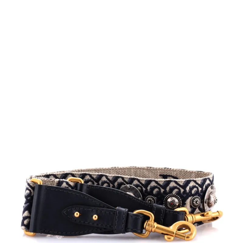Pre-Loved Christian Dior Shoulder Strap Embellished Oblique Canvas sold by Zulily