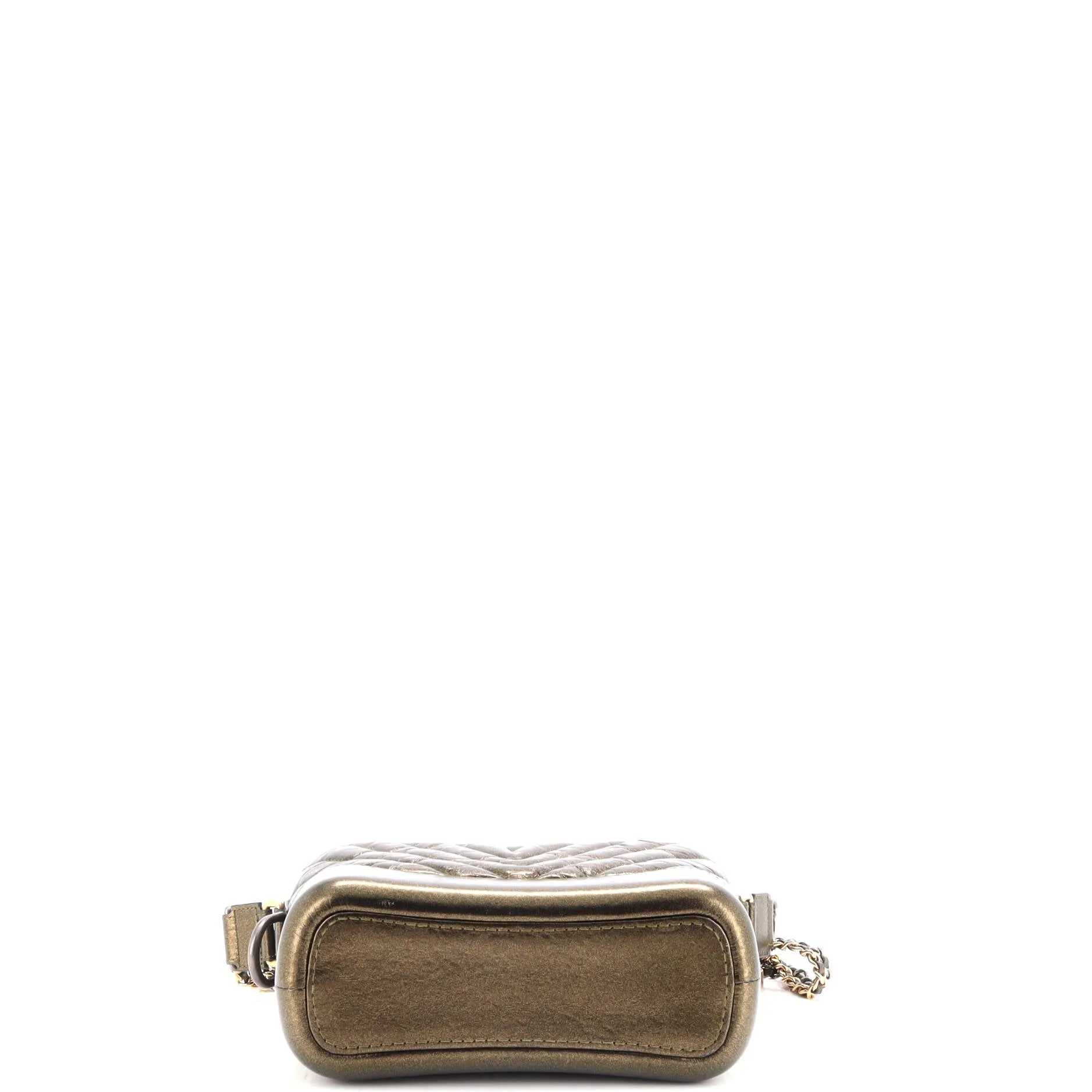 Pre-Loved Chanel Gabrielle Hobo Chevron Metallic Aged Calfskin Small sold by Zulily product image thumbnail 5