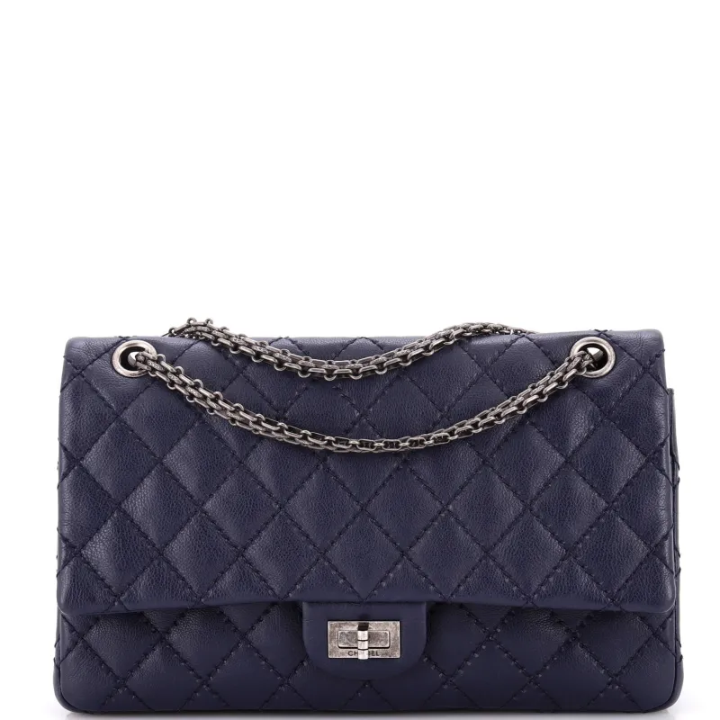 Pre-Loved Chanel Reissue 2.55 Flap Bag Quilted Caviar 226 sold by Zulily