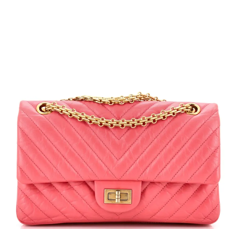 Pre-Loved Chanel Reissue 2.55 Flap Bag Chevron Aged Calfskin 225 made by Chanel
