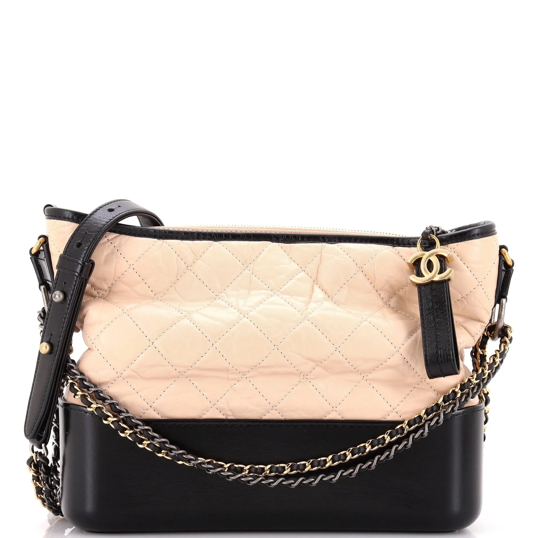 Pre-Loved Chanel Gabrielle Hobo Quilted Aged Calfskin Medium sold by Zulily
