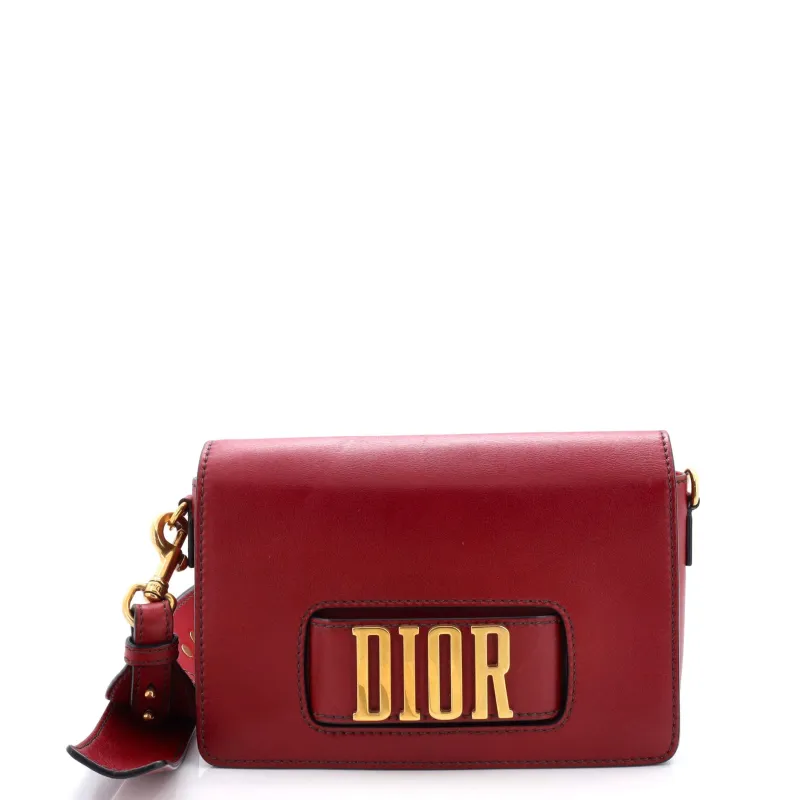 Pre-Loved Christian Dior Dio(r)evolution Flap Bag Leather Medium sold by Zulily