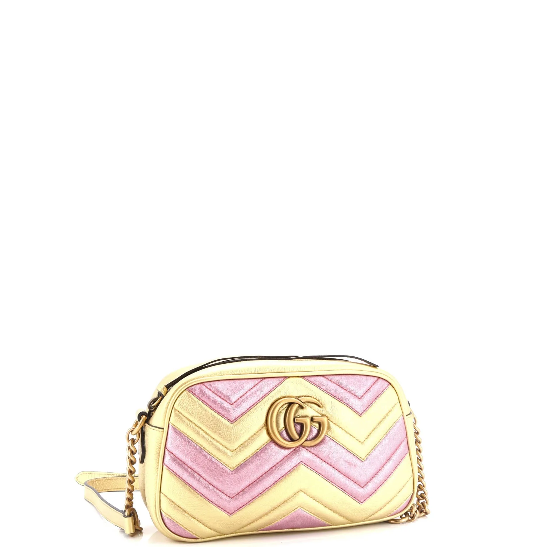 Pre-Loved Gucci GG Marmont Shoulder Bag Matelasse Leather Small sold by Zulily product image thumbnail 2
