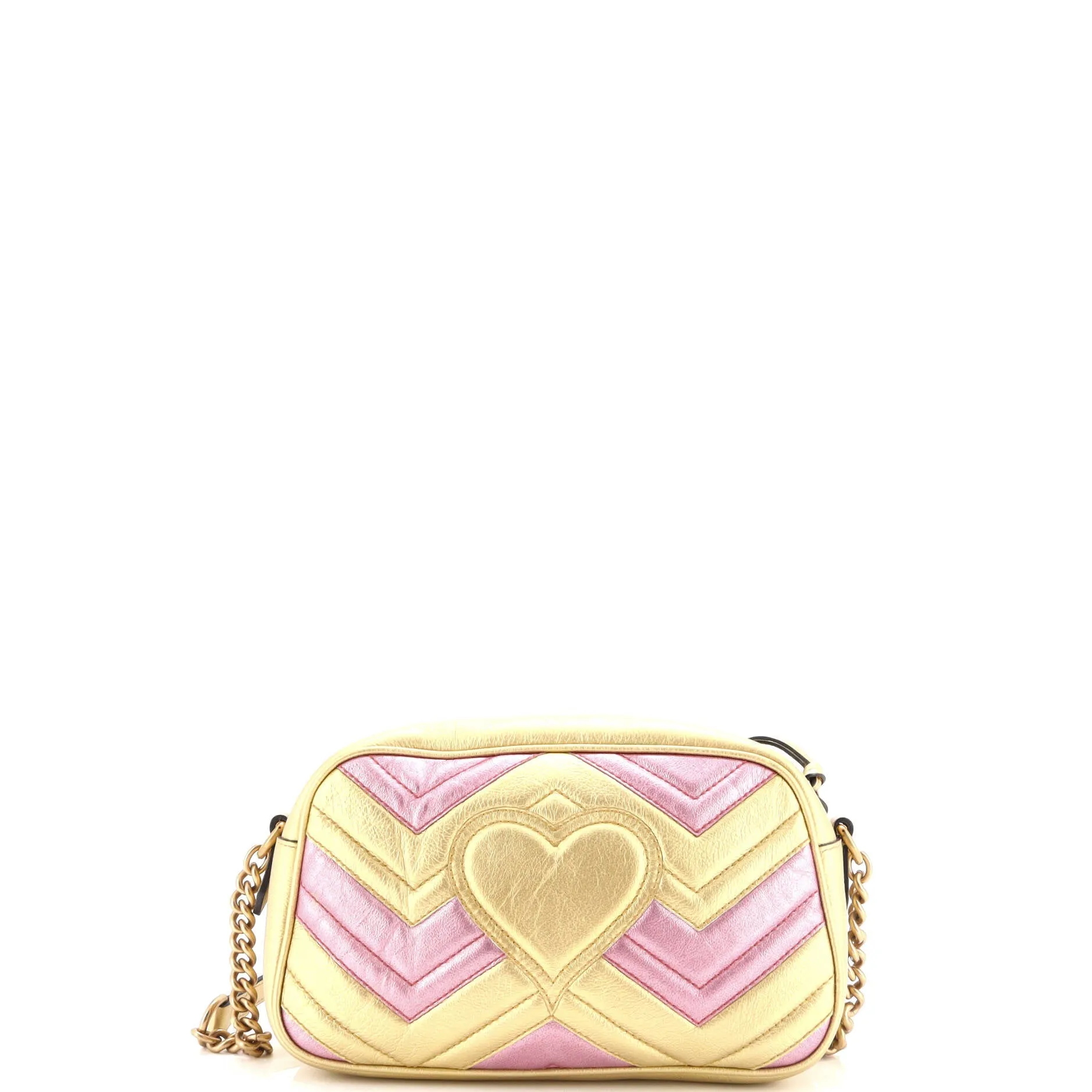 Pre-Loved Gucci GG Marmont Shoulder Bag Matelasse Leather Small sold by Zulily product image thumbnail 3