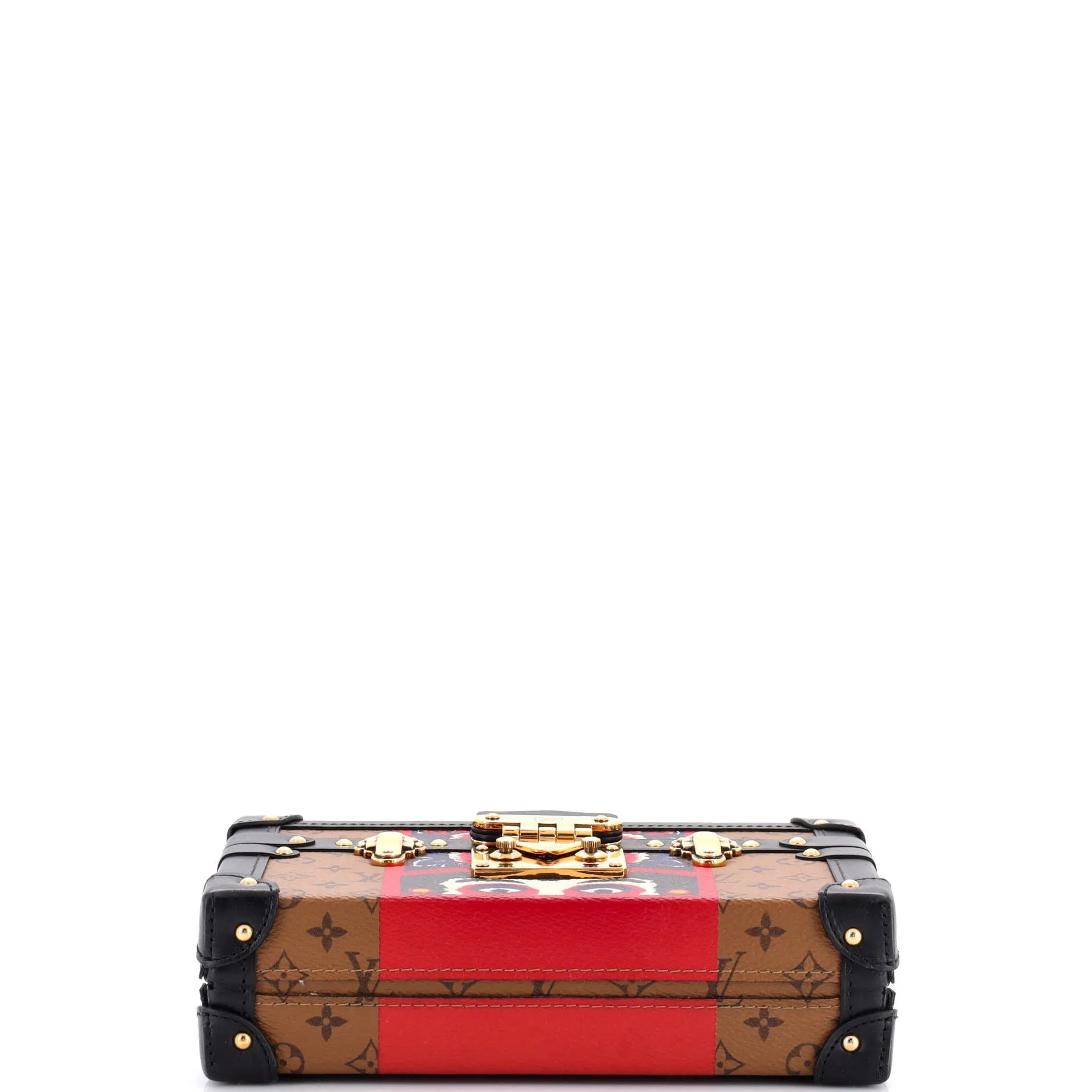 Pre-Loved Louis Vuitton Petite Malle Handbag Limited Edition Kabuki Monogram Canvas sold by Zulily product image thumbnail 4