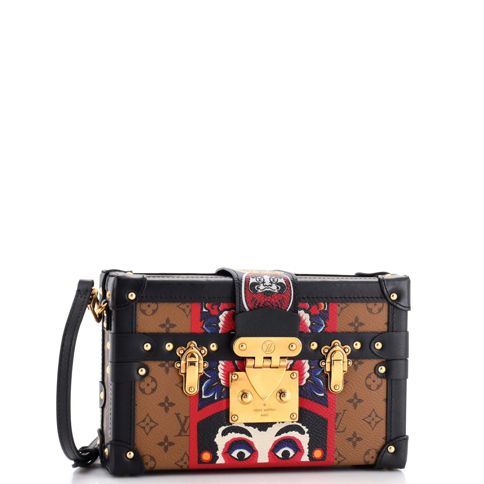 Pre-Loved Louis Vuitton Petite Malle Handbag Limited Edition Kabuki Monogram Canvas sold by Zulily product image thumbnail 2