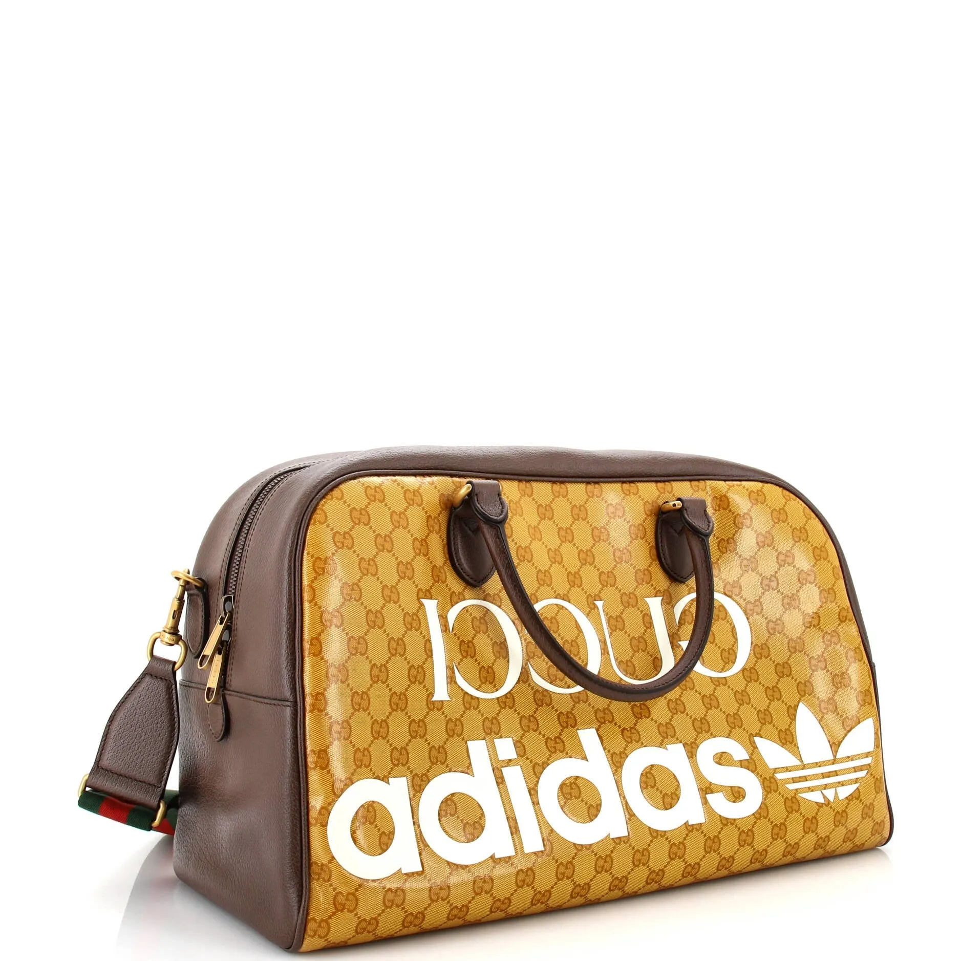 Pre-Loved Gucci x adidas Duffle Bag GG Coated Canvas Large sold by Zulily product image thumbnail 2