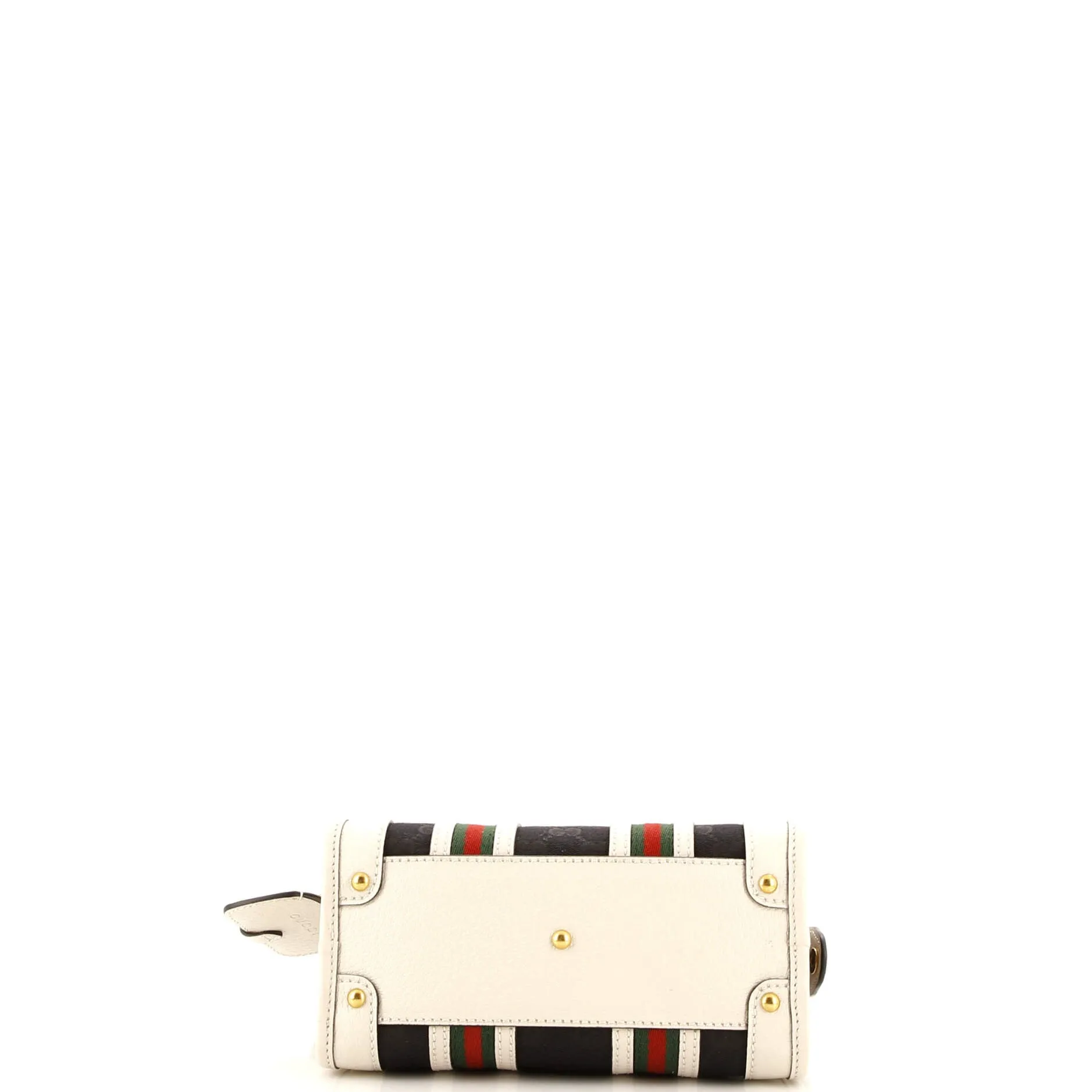 Pre-Loved Gucci Double G Web Top Handle Bag GG Canvas with Leather Mini sold by Zulily product image thumbnail 4