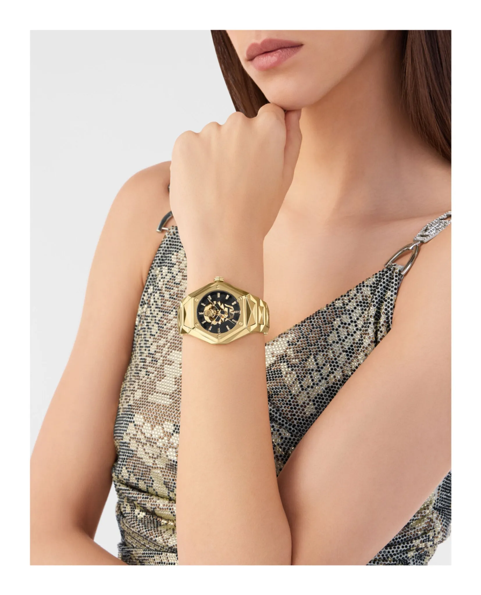 Philipp Plein The $kull Spikes Silicone Watch sold by Zulily product image thumbnail 5