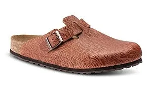 Birkenstock Boston Embossed Natural Horween Leather Clogs sold by Zulily