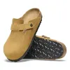 Birkenstock Boston Suede Embossed Corduroy Clogs sold by Zulily