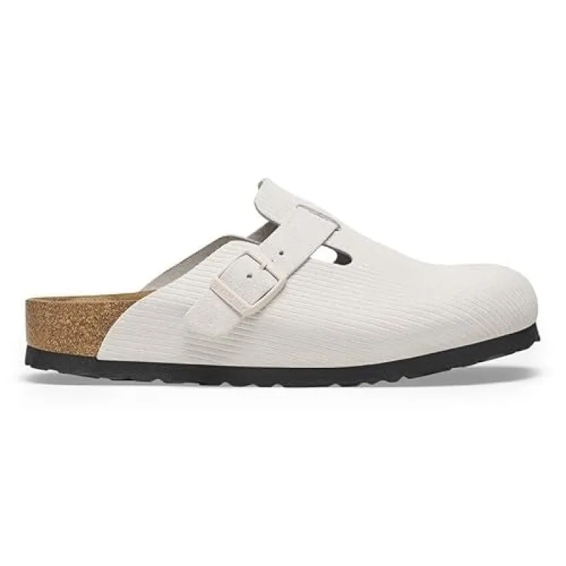 Birkenstock Boston Suede Embossed Corduroy Clogs sold by Zulily