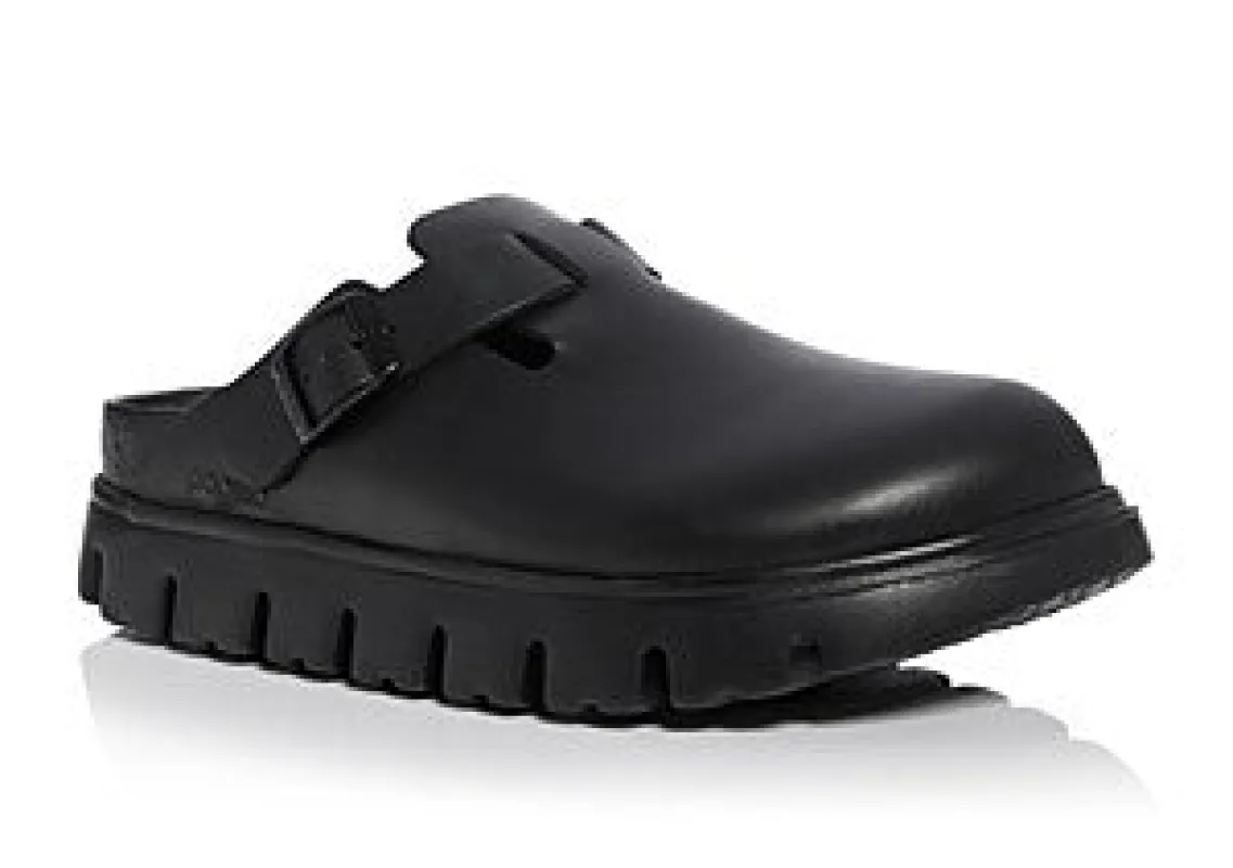 Birkenstock Boston Chunky Leather Clogs sold by Zulily