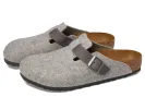 Birkenstock Boston Natural Leather Felt Clogs sold by Zulily