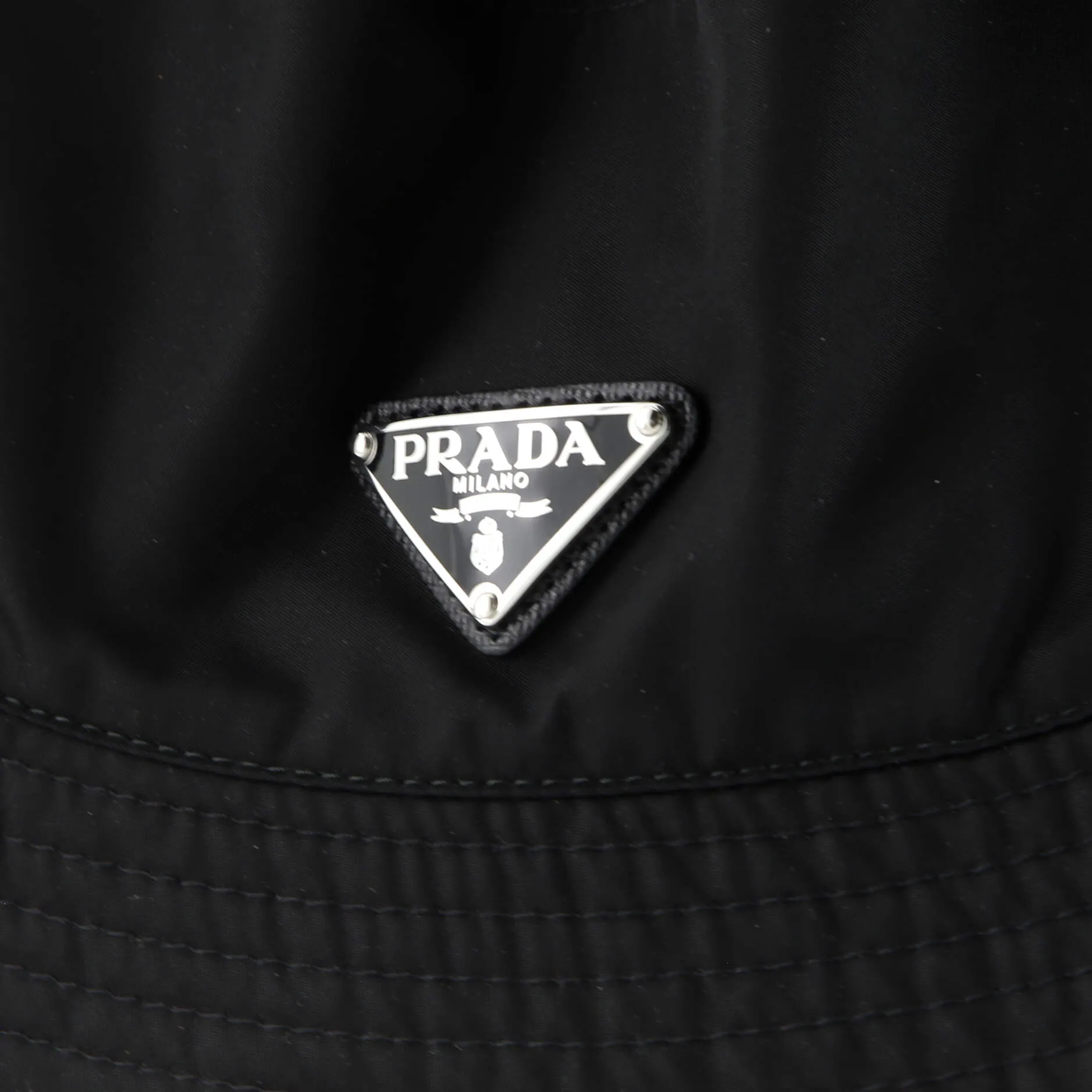 Pre-Loved Prada Logo Bucket Hat Re-Nylon sold by Zulily product image thumbnail 5