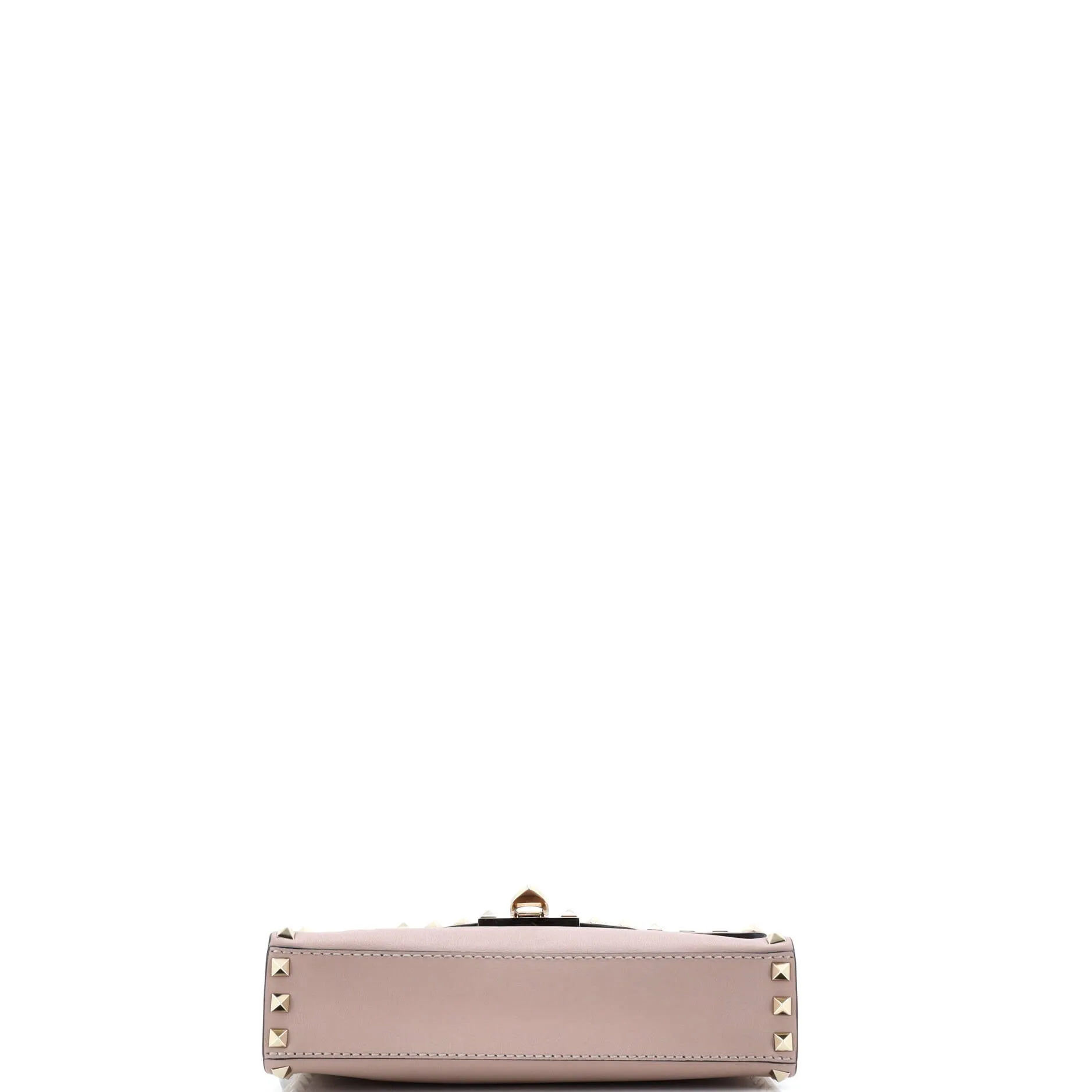 Pre-Loved Valentino Rockstud Flip Lock Flap Bag Leather Medium sold by Zulily product image thumbnail 4