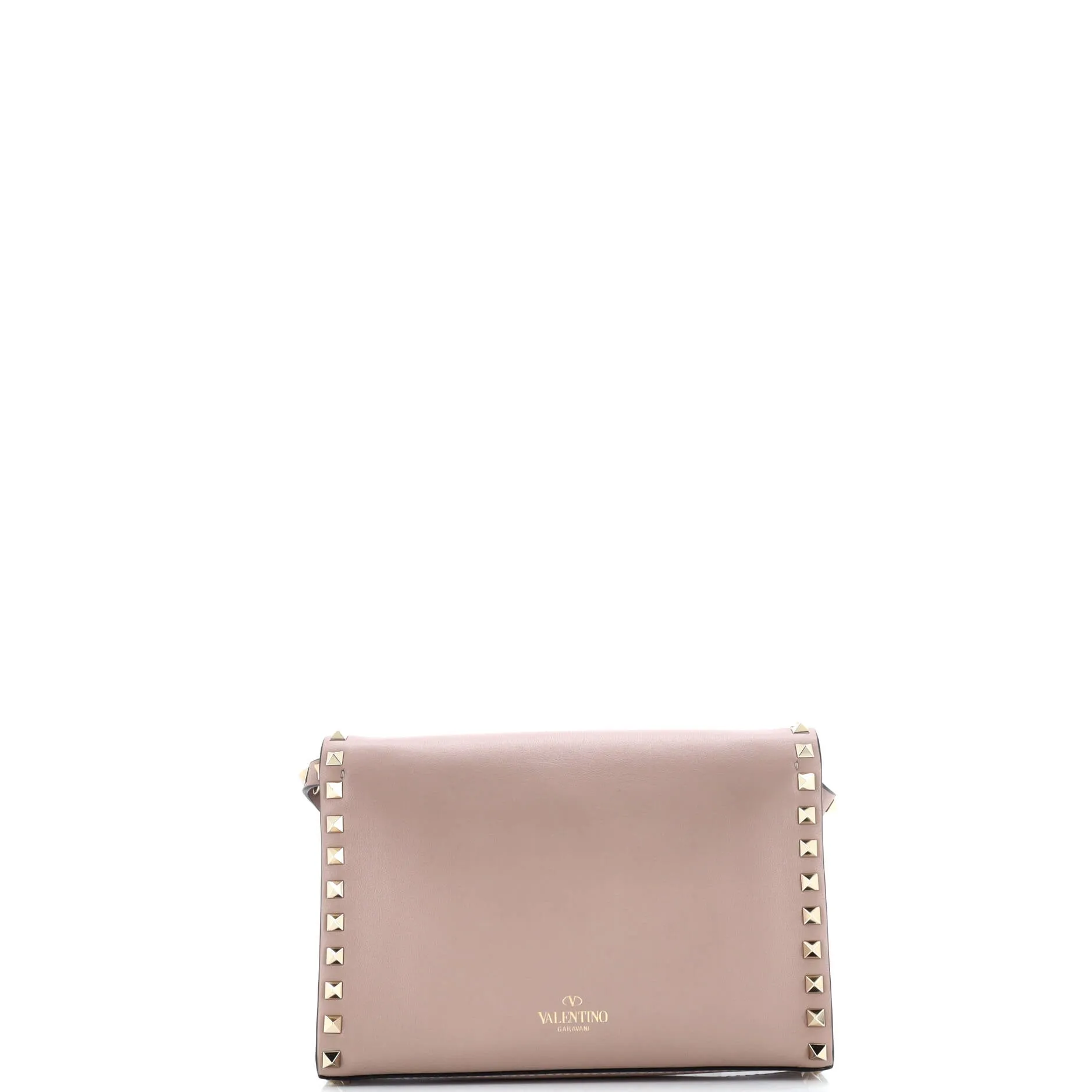 Pre-Loved Valentino Rockstud Flip Lock Flap Bag Leather Medium sold by Zulily product image thumbnail 3