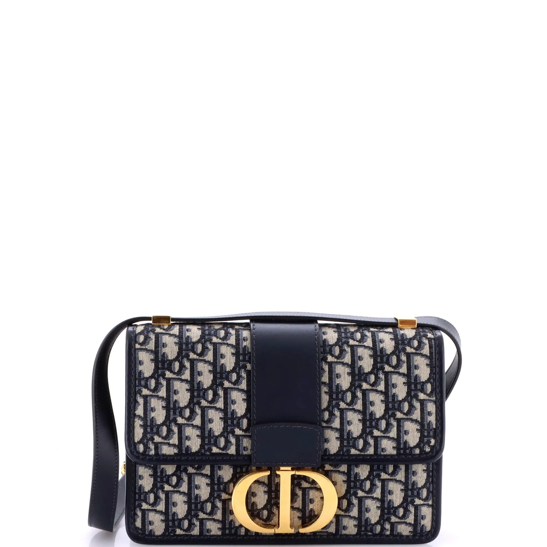 Pre-Loved Christian Dior 30 Montaigne Flap Bag Oblique Canvas sold by Zulily