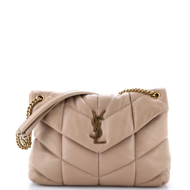Pre-Loved Saint Laurent Loulou Puffer Shoulder Bag Quilted Leather Medium sold by Zulily