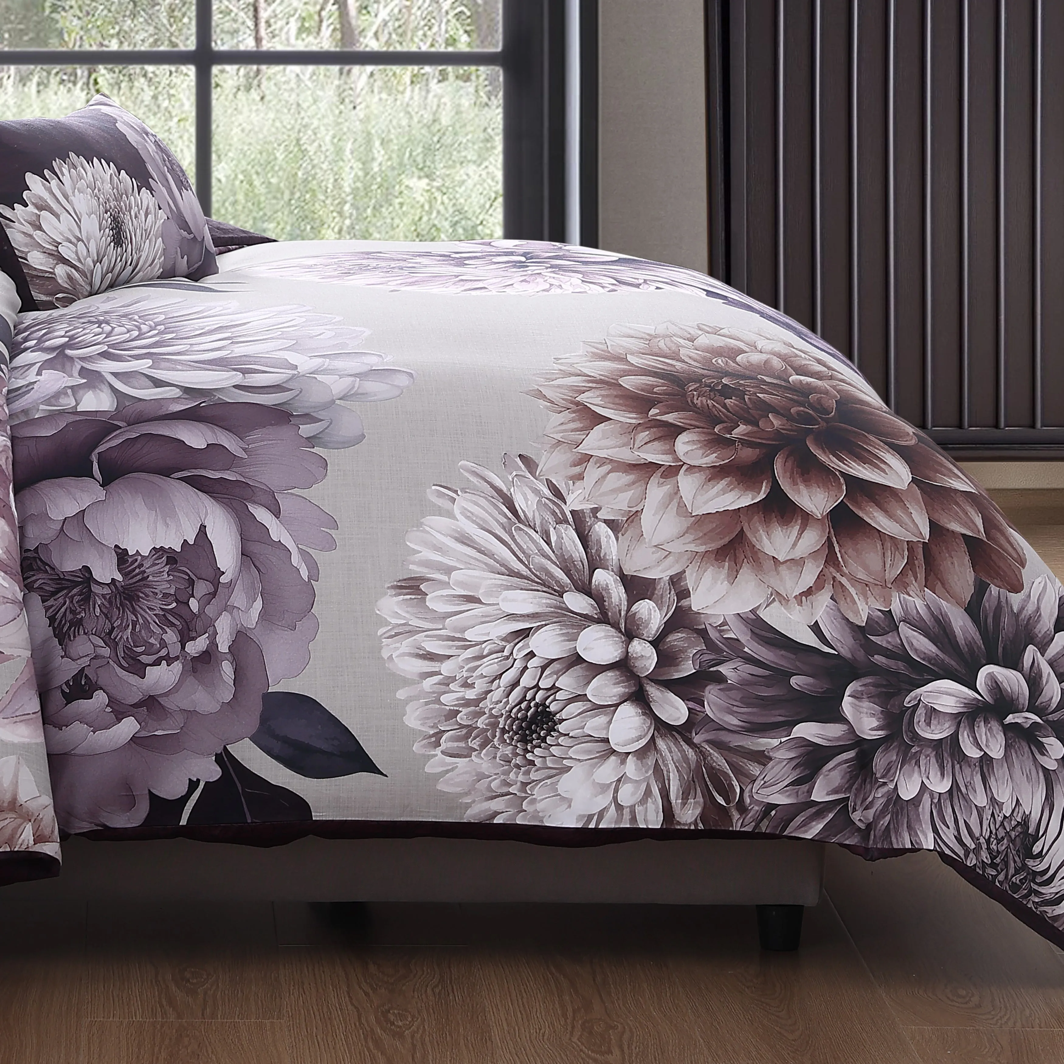 Bebejan Plum Petal 5 Piece Reversible Comforter Set sold by Zulily product image thumbnail 4