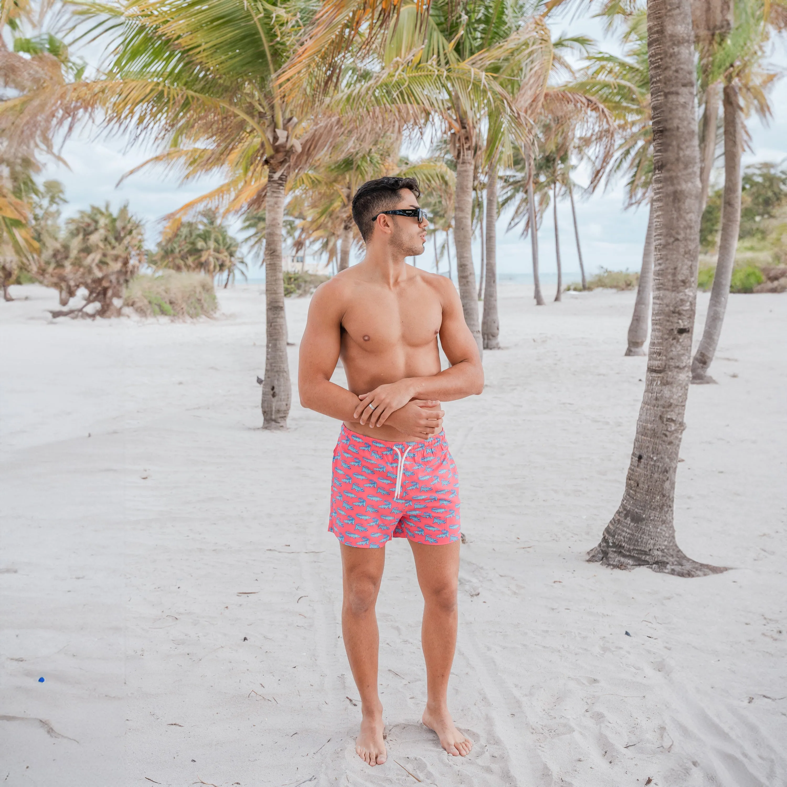 Bermies Crocodile Swim Trunks sold by Zulily product image thumbnail 3