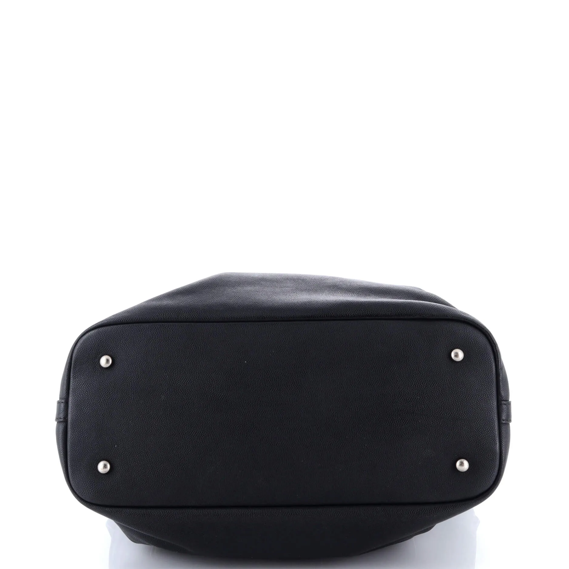 Pre-Loved Chanel Coco Eyelets Shopping Tote Caviar Large sold by Zulily product image thumbnail 4