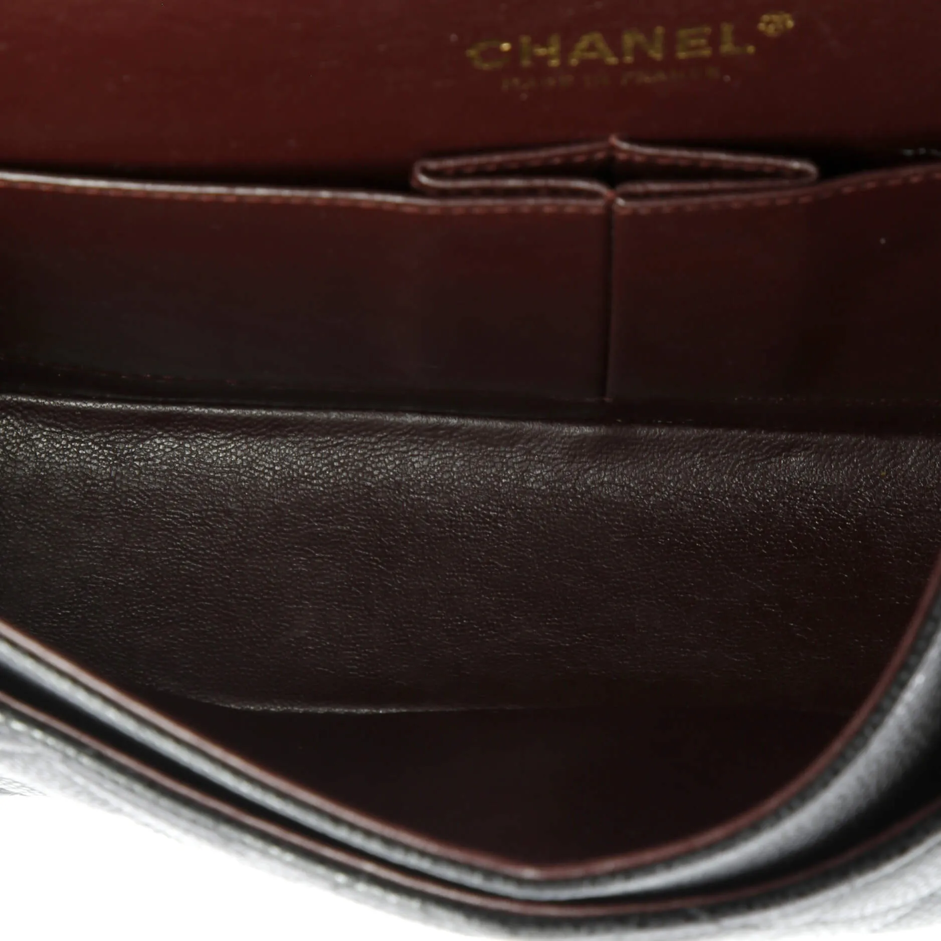 Pre-Loved Chanel Classic Double Flap Bag Quilted Caviar Medium sold by Zulily product image thumbnail 5