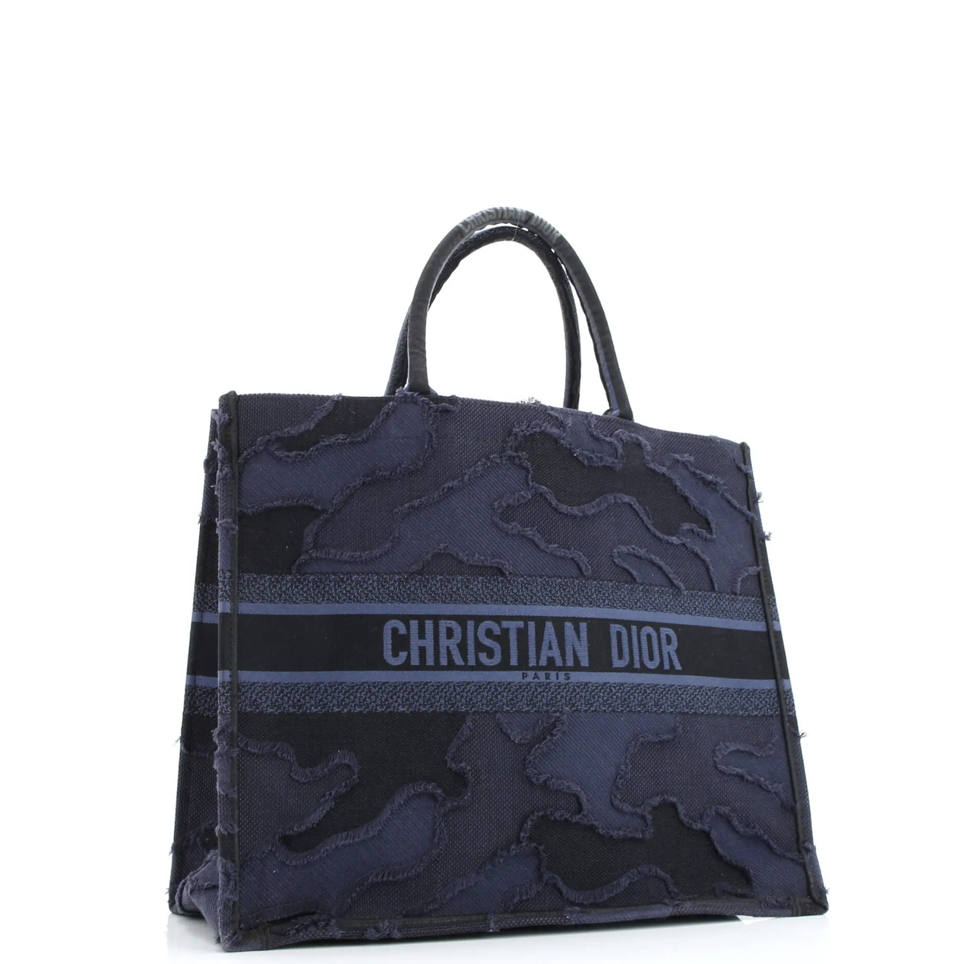 Pre-Loved Christian Dior Book Tote Camouflage Embroidered Canvas Large sold by Zulily product image thumbnail 2