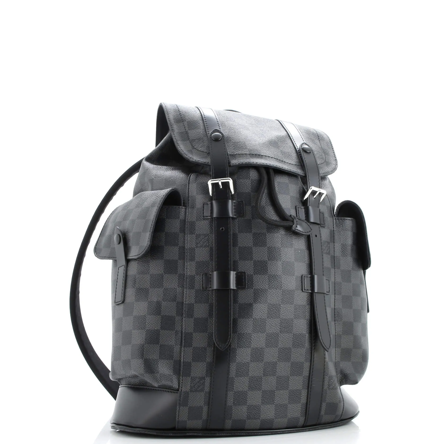 Pre-Loved Louis Vuitton Christopher Backpack Damier Graphite PM sold by Zulily product image thumbnail 2