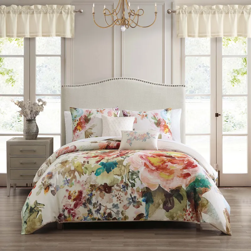 Bebejan Antique Flowers Ivory 5 Piece Reversible Comforter Set sold by Zulily