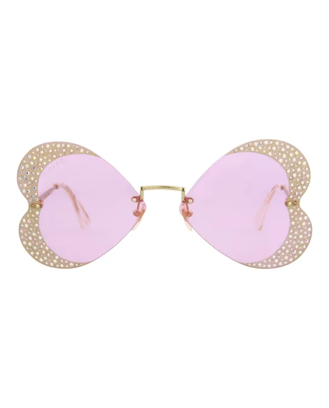Gucci Cat Eye-Frame Metal Sunglasses sold by Zulily