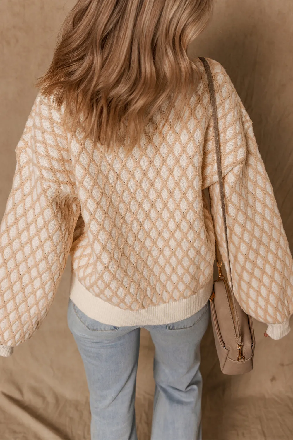 Ximena Rhombus Textured Knit Sweater by Threaded Pear sold by Zulily product image thumbnail 2