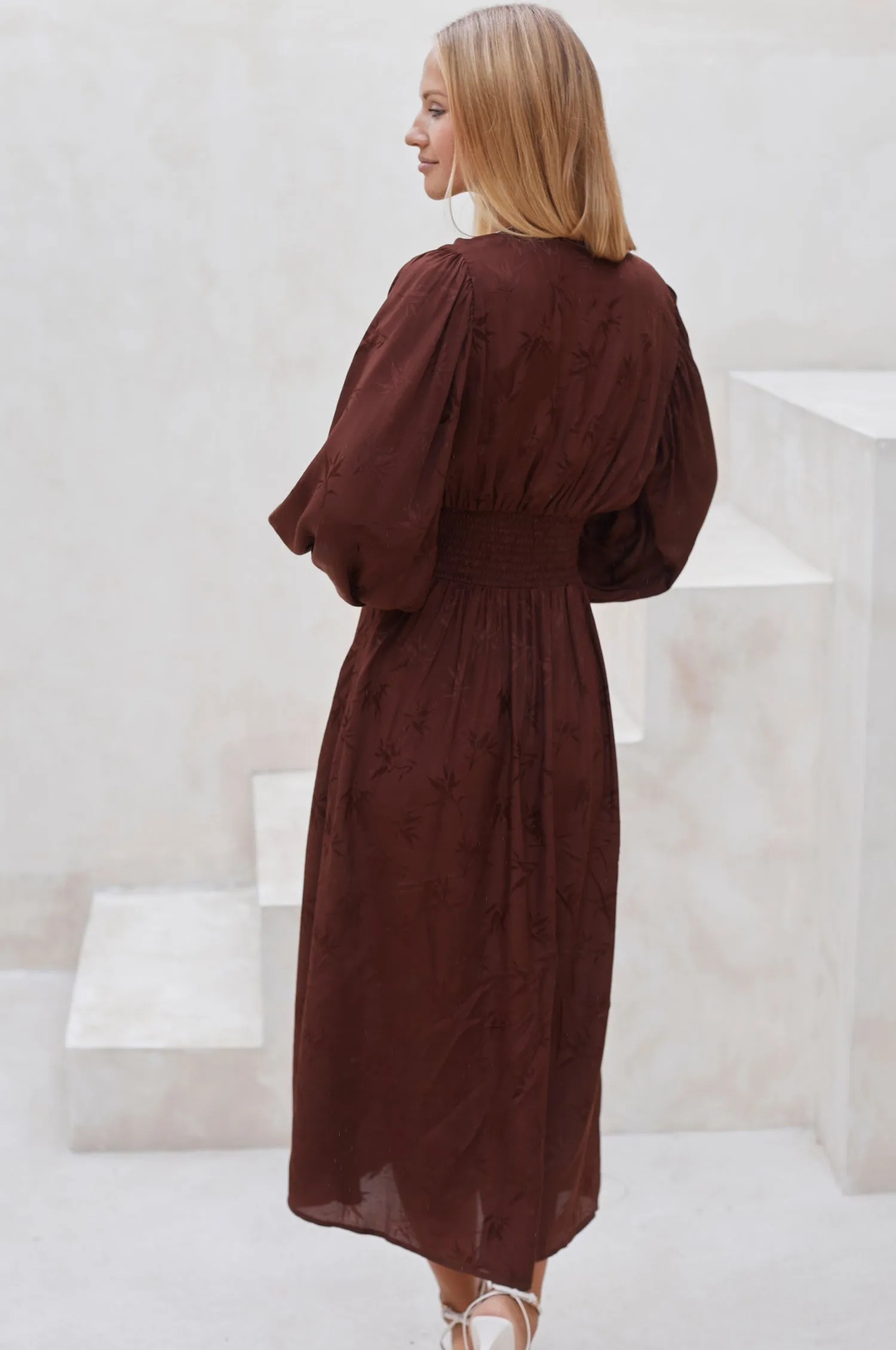 Juliette Pearl Buttons Midi Dress by Bali ELF sold by Zulily product image thumbnail 5