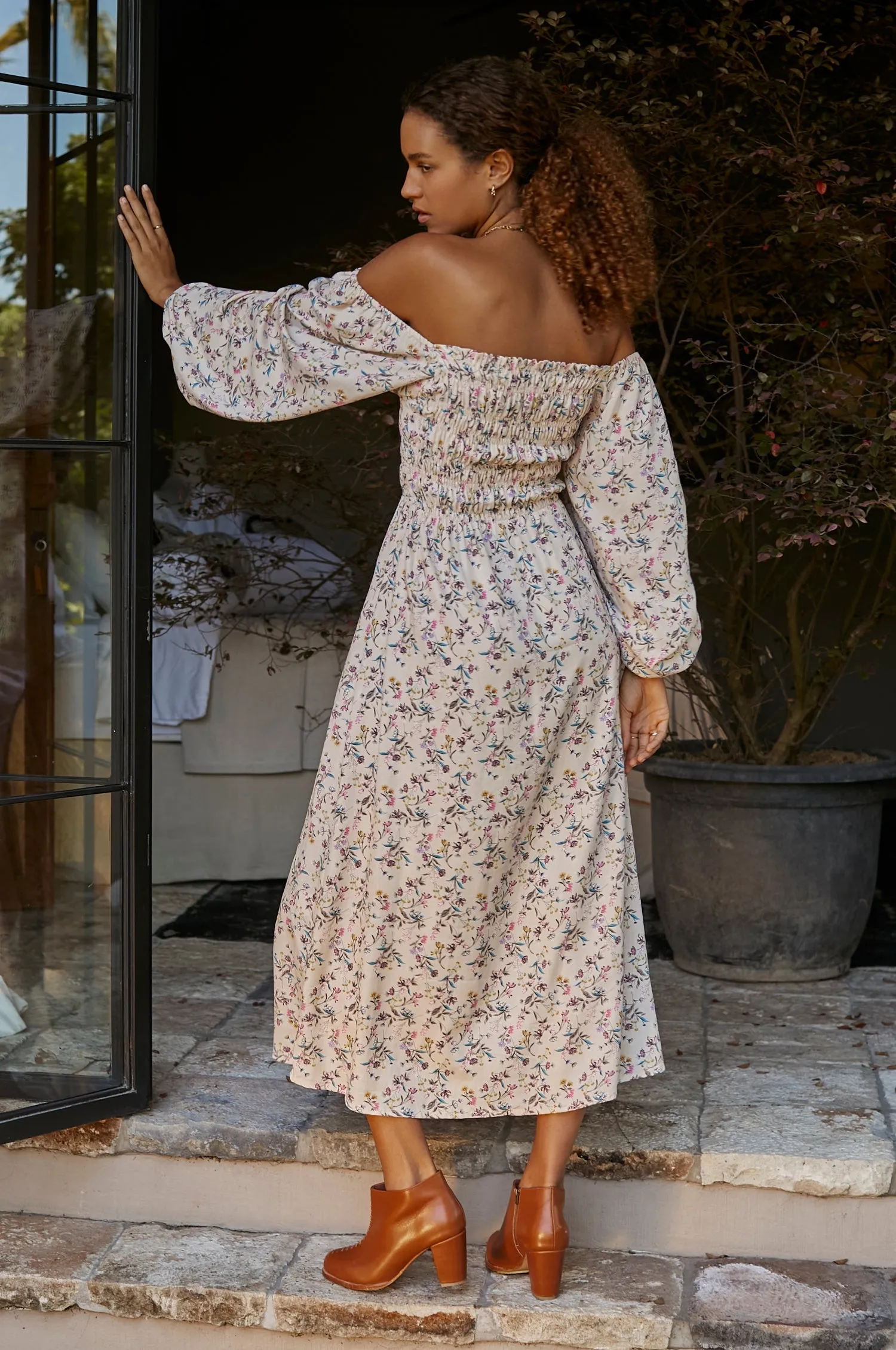 Bali ELF Women's Love Story Smocked Off Shoulder Dress (Sale) sold by Zulily product image thumbnail 5