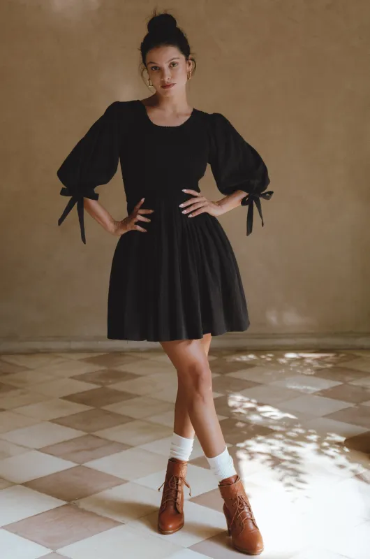 Bali ELF Women's Jolie Puff Sleeve Linen Mini Dress sold by Zulily