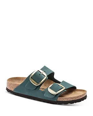 Birkenstock Arizona Big Buckle Nubuck Leather Dark Teal sold by Zulily