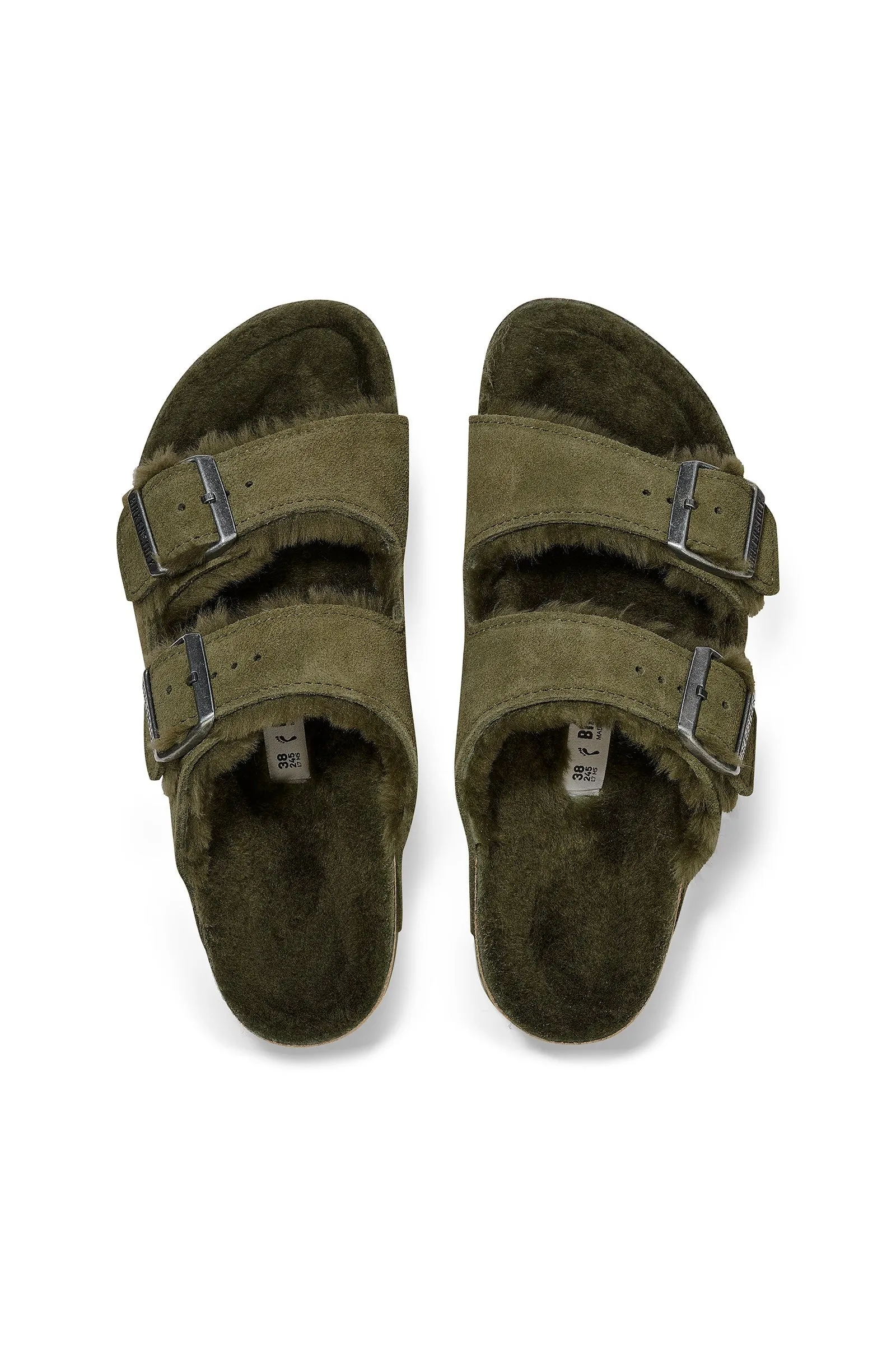 Birkenstock Arizona Shearling Suede Leather Thyme sold by Zulily product image thumbnail 2