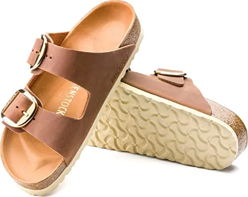 Birkenstock Arizona Big Buckle Oiled Leather Cognac sold by Zulily product image thumbnail 2