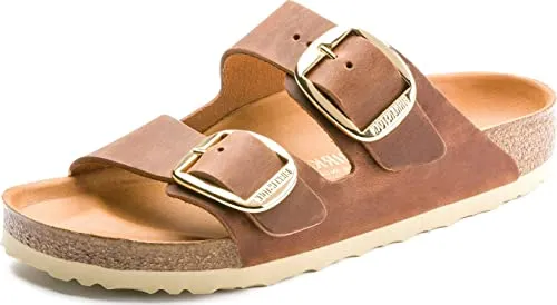 Birkenstock Arizona Big Buckle Oiled Leather Cognac sold by Zulily product image thumbnail 3
