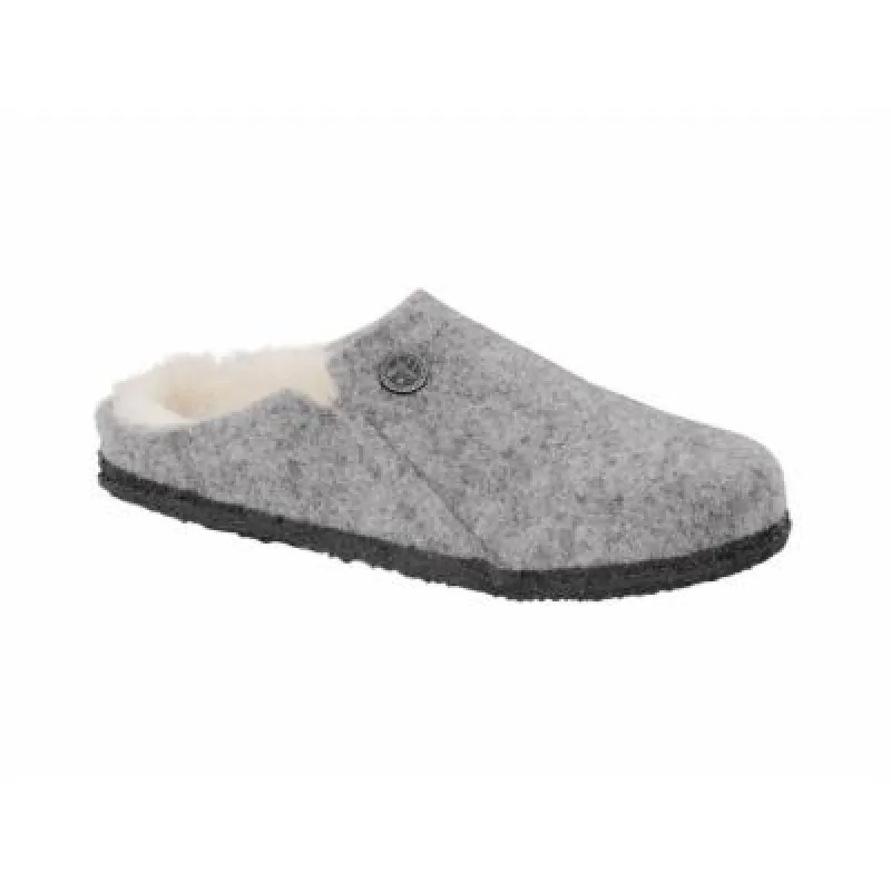 Birkenstock Zermatt Shearling Wool Felt Light Gray sold by Zulily