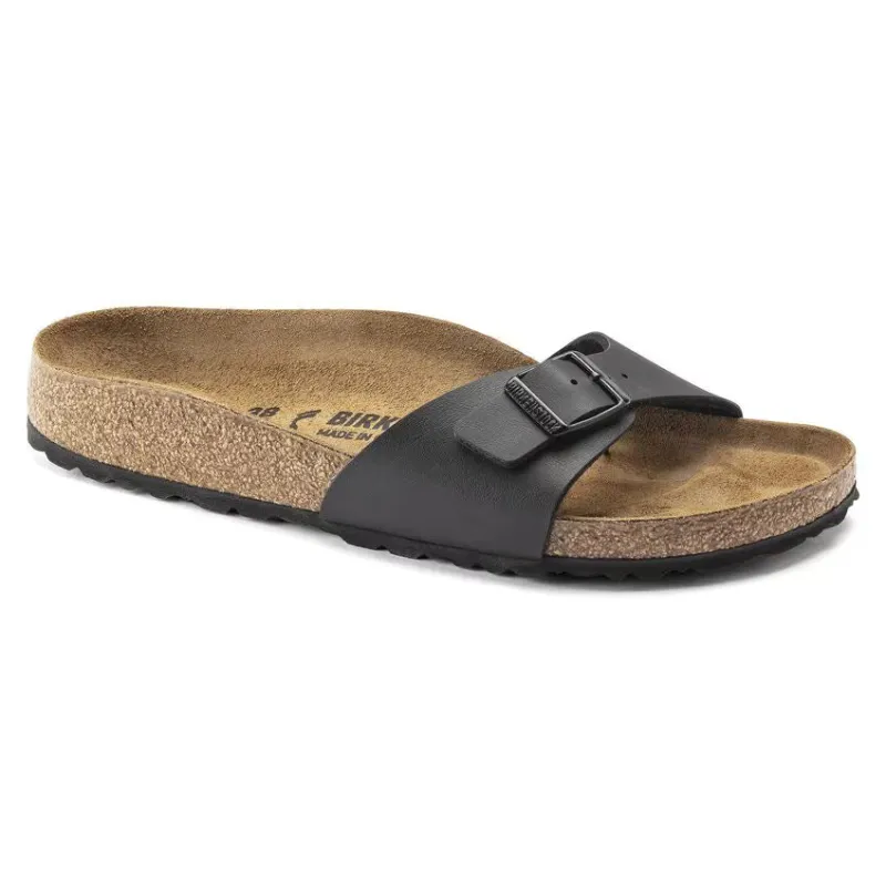 Birkenstock Madrid Birko-Flor Black sold by Zulily