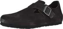 Birkenstock London Suede Leather Gunmetal sold by Zulily