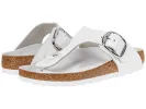 Birkenstock Gizeh Big Buckle Leather White sold by Zulily