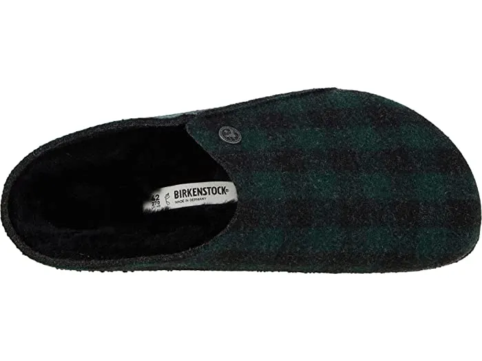 Birkenstock Zermatt Shearling Wool Felt Plaid Teal Green sold by Zulily product image thumbnail 3