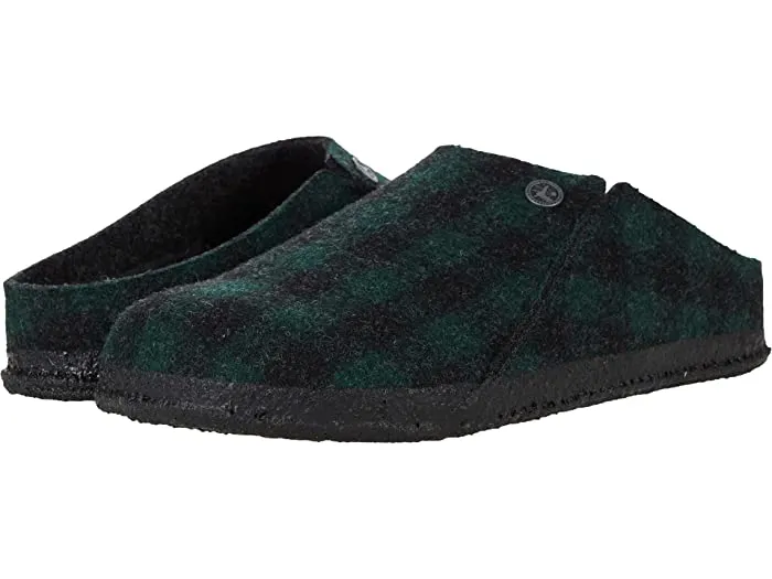 Birkenstock Zermatt Shearling Wool Felt Plaid Teal Green sold by Zulily product image thumbnail 2