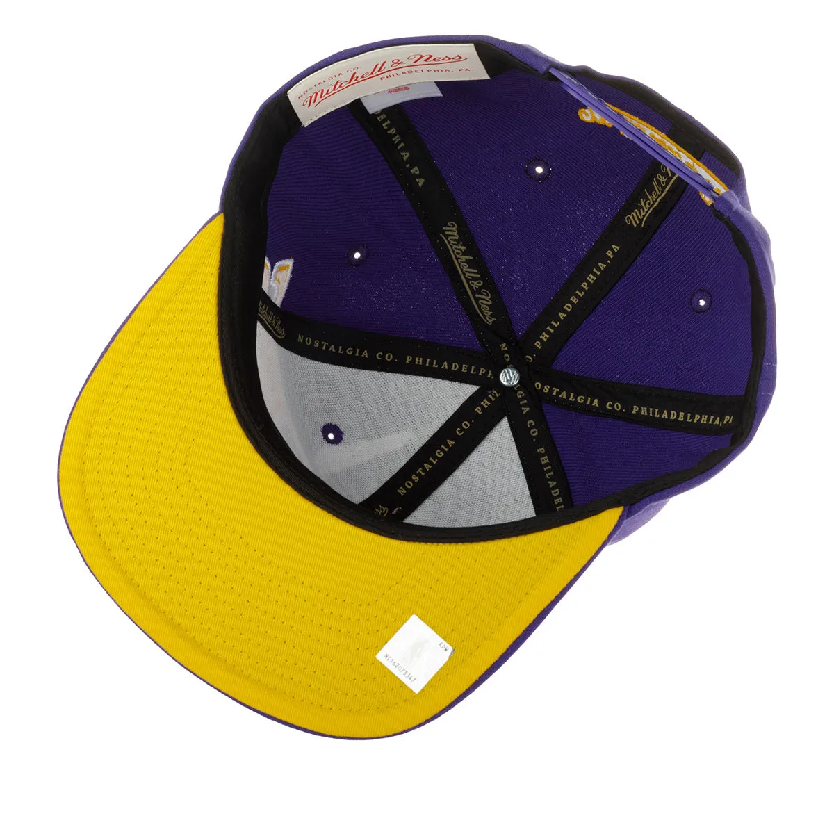 Men's Mitchell & Ness Nba Full Frontal Snapback Lakers - Purple sold by Zulily product image thumbnail 4