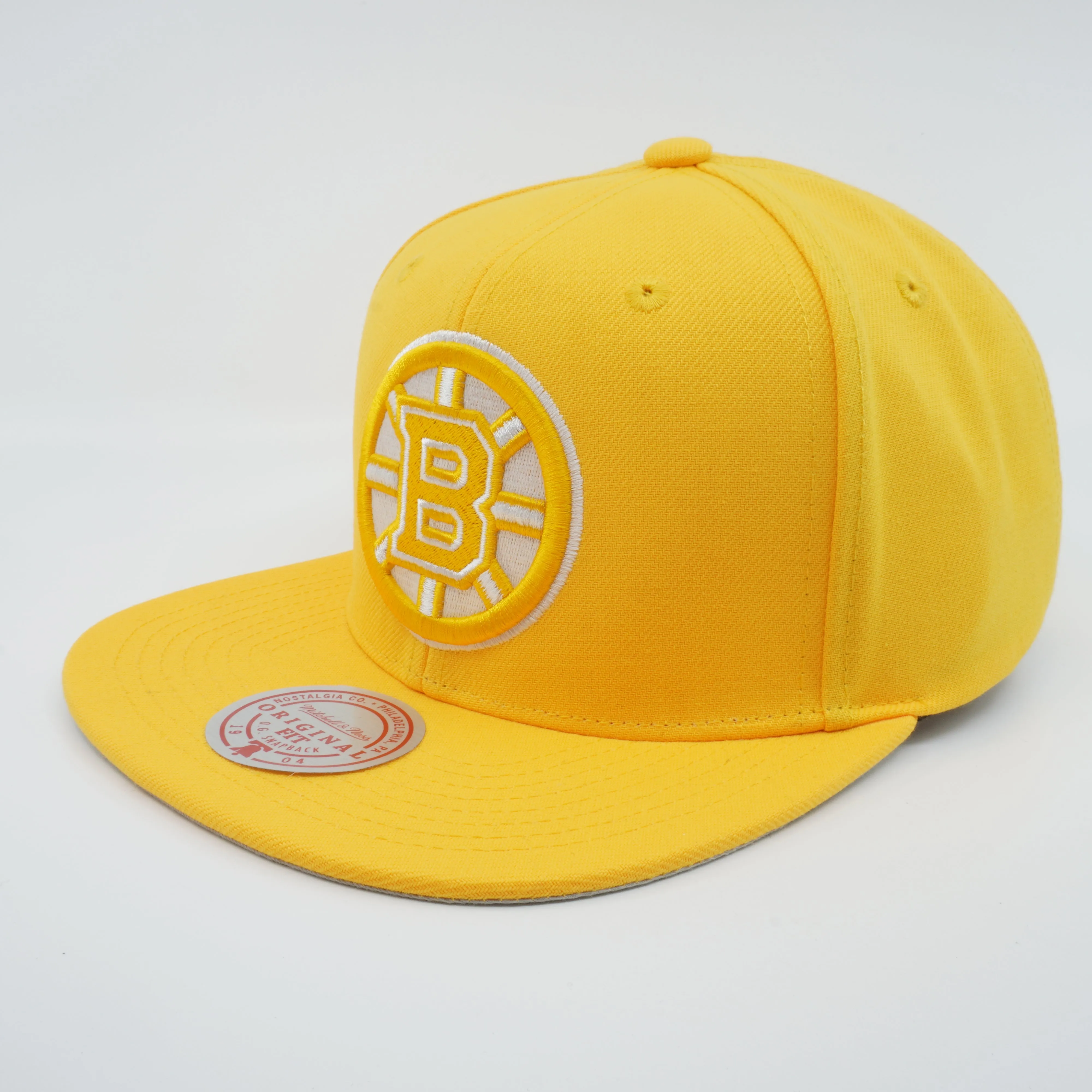 Men's Mitchell & Ness Nhl Back To Basics Snapback Bruins - Yellow sold by Zulily